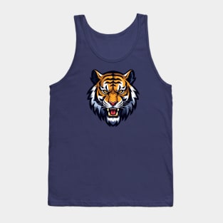 Bengal Tiger, Royal Tiger, Face, Head, Zoo Tank Top